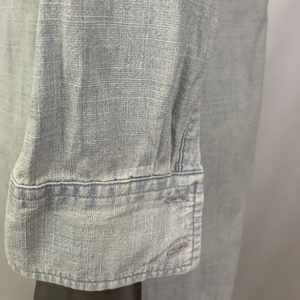J. Crew Shirt Dress Women’s S Light Blue Cotton Denim Button Up - Picture 8 of 9